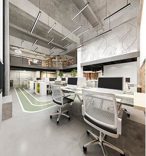 Creative studio workspace
